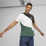 4k PUMA 673380-37 POWER Cat Tee Men - green/white/black